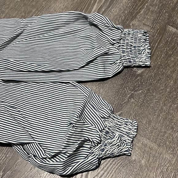 NWT Paper Wings Girls Cotton Frilled Striped Overalls - Picture 3 of 5